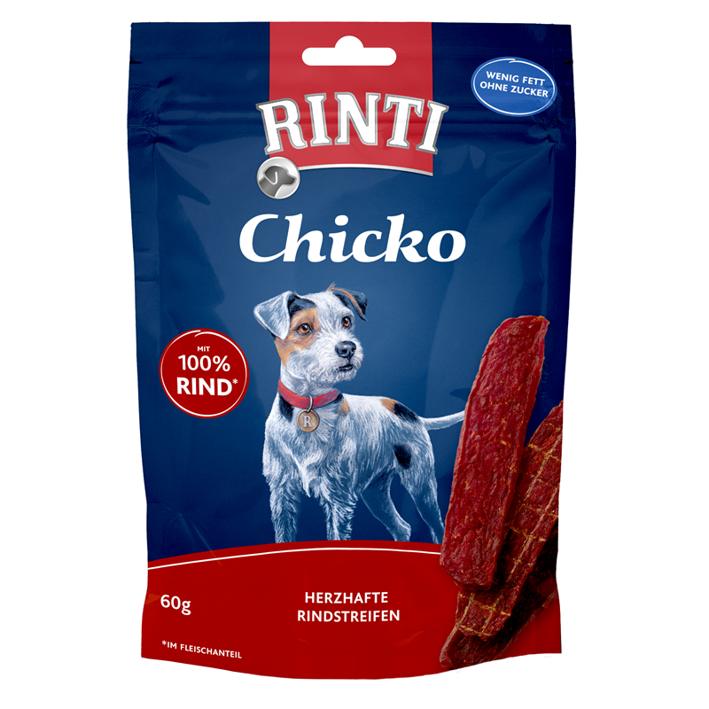 Produktbild für Finnern Rinti Dog - Snack Chicko Rind 60g Beutel