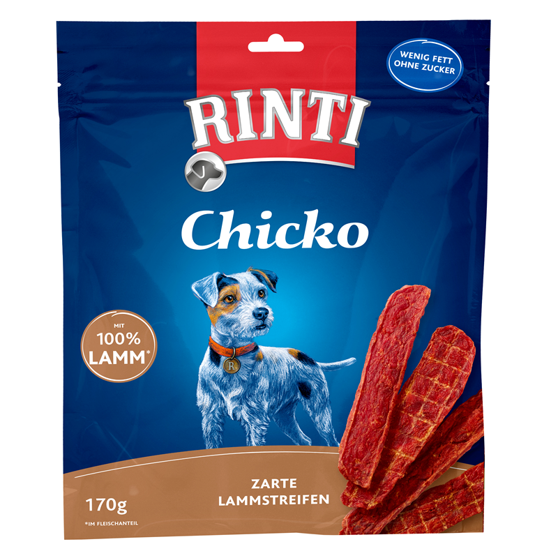 Produktbild für Finnern Rinti Dog - Snack Chicko Lamm 170g Beutel