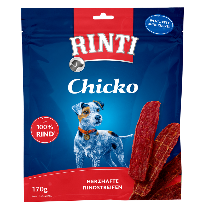 Produktbild für Finnern Rinti Dog - Snack Chicko Rind 170g Beutel