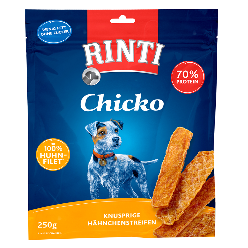 Produktbild für Finnern Rinti Dog - Snack Chicko Huhn Vorratspack 250g Beutel