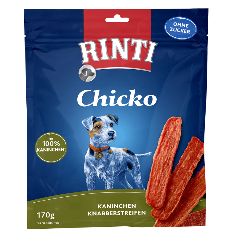 Produktbild für Finnern Rinti Dog - Snack Chicko Kaninchen 170g Beutel