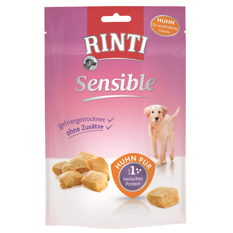 Produktbild für Finnern Rinti Dog - Sensible Snack Huhn 120g Beutel