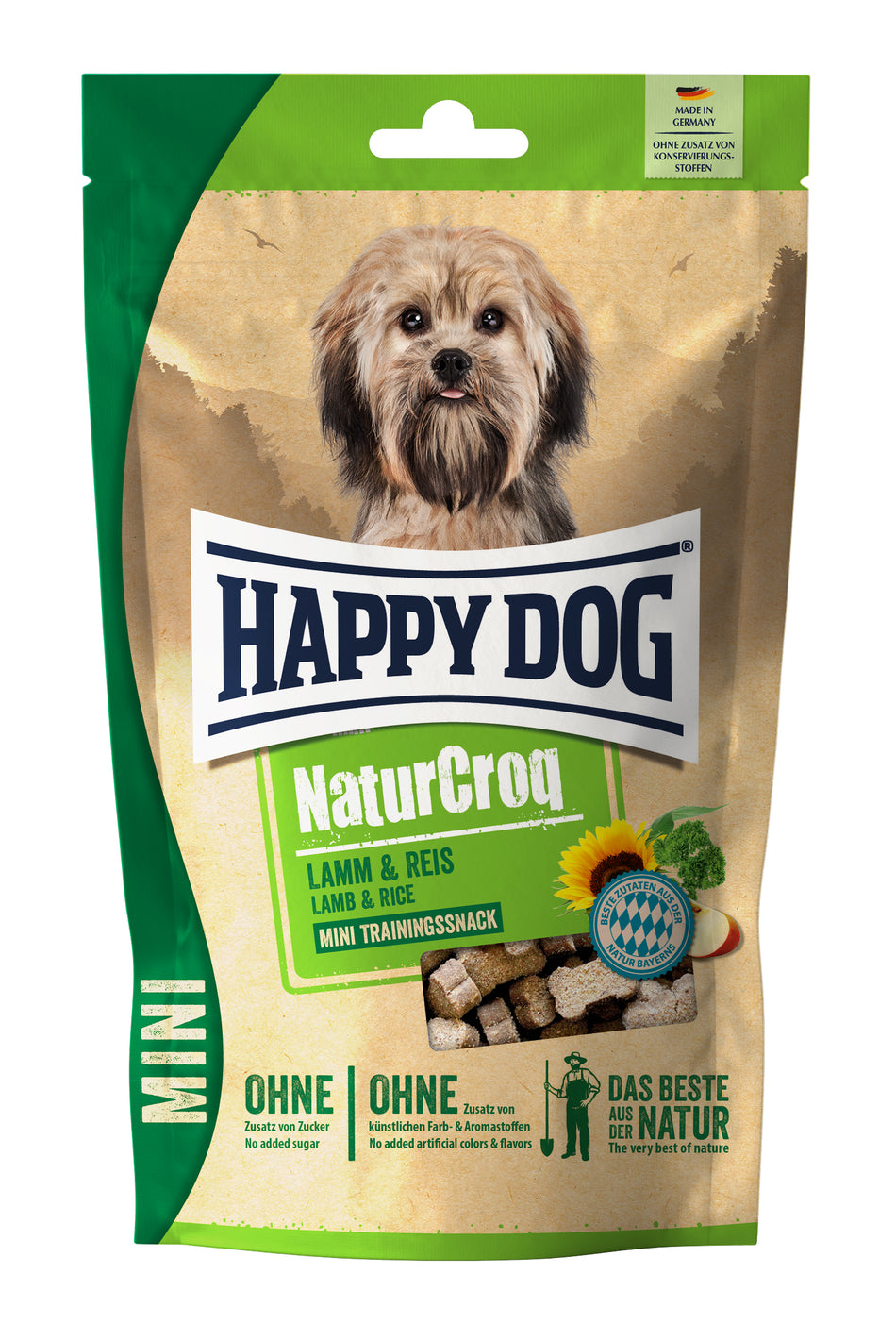 Produktbild für Happy Dog Trockenfutter NaturCroq Mini Snack Lamm & Reis 100g