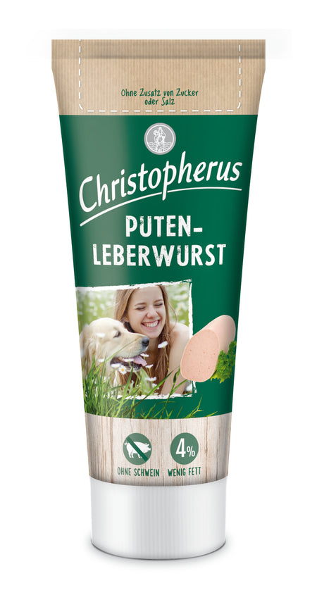 Produktbild für Allco Christopherus Dog - Snack Putenleberwurst 75g