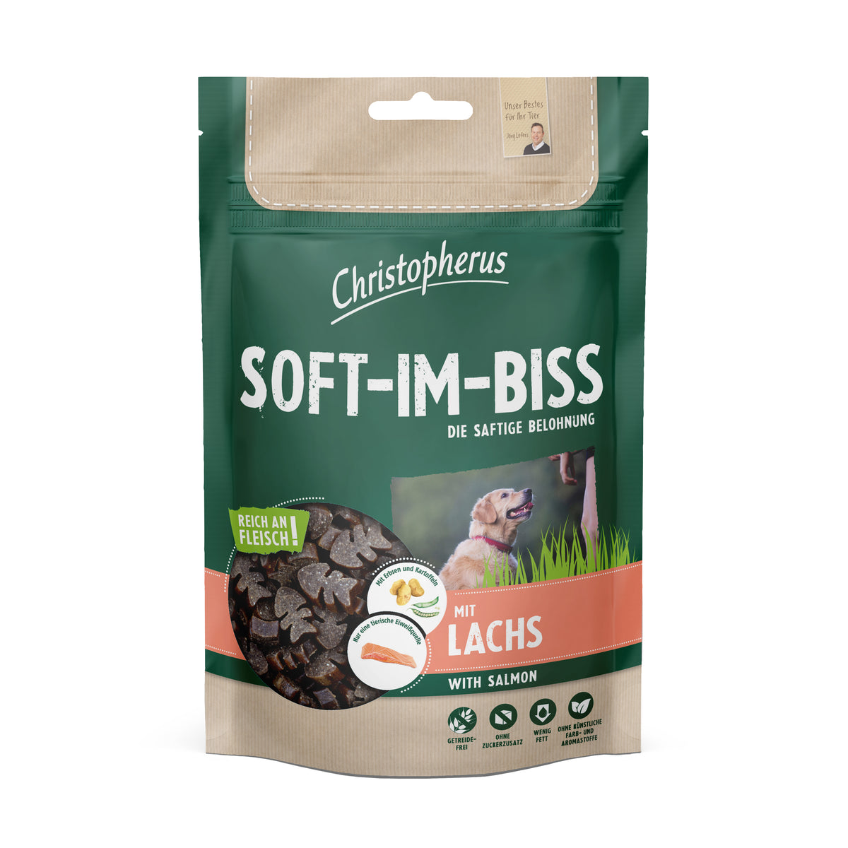 Produktbild für Christopherus Dog Snacks Soft-Im-Biss mit Lachs 125g