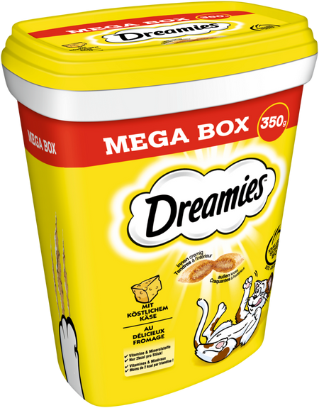 Produktbild für Dreamies Cat Snack mit Käse 350g Mega Box