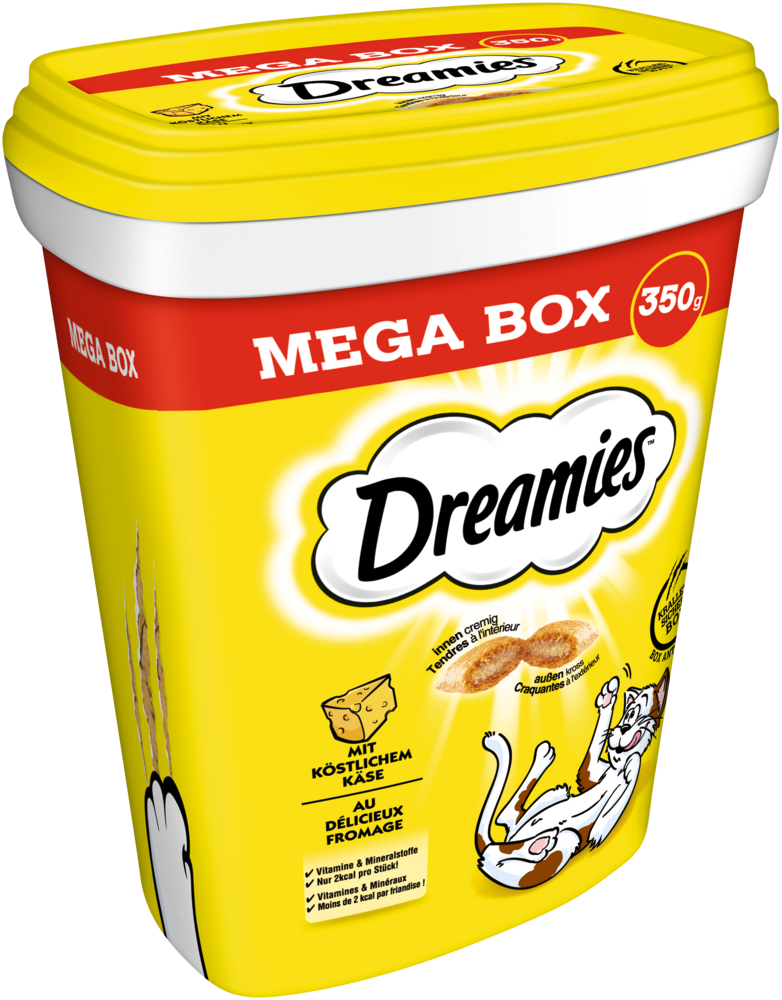 Produktbild für Dreamies Cat Snack mit Käse 350g Mega Box