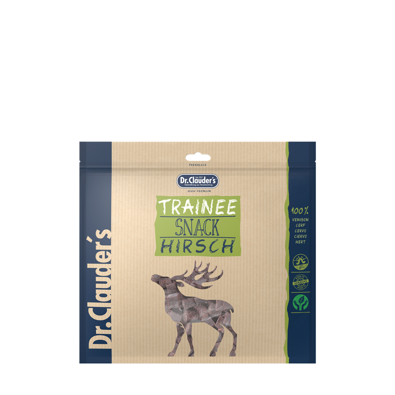 Produktbild für Dr. Clauder´s Dog Snack Trainee Hirschfleisch 500g 