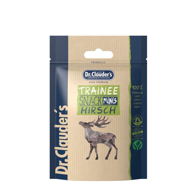 Produktbild für Dr. Clauder´s Dog Snack Trainee Mini Hirsch 50g 