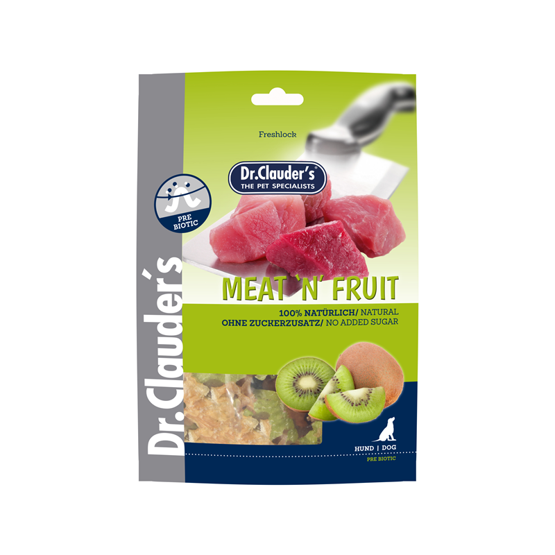 Produktbild für Dr. Clauder´s Meat´nFruitSnack Kiwi & Hühn 80g 