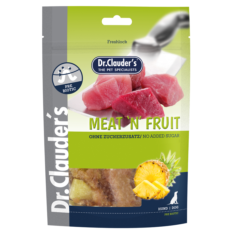 Produktbild für Dr. Clauder´s Meat´nFruitSnack Anan & Hühn.80g 