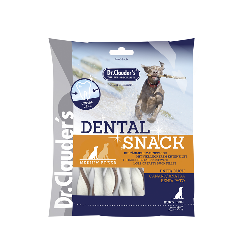 Produktbild für Dr. Clauder´s Dental Snack Ente - Medium Breed Beutel