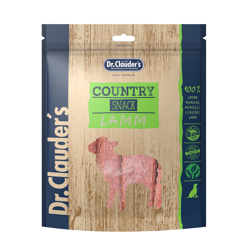 Produktbild für Dr. Clauder´s Dog Snack Country Lamm 170g 