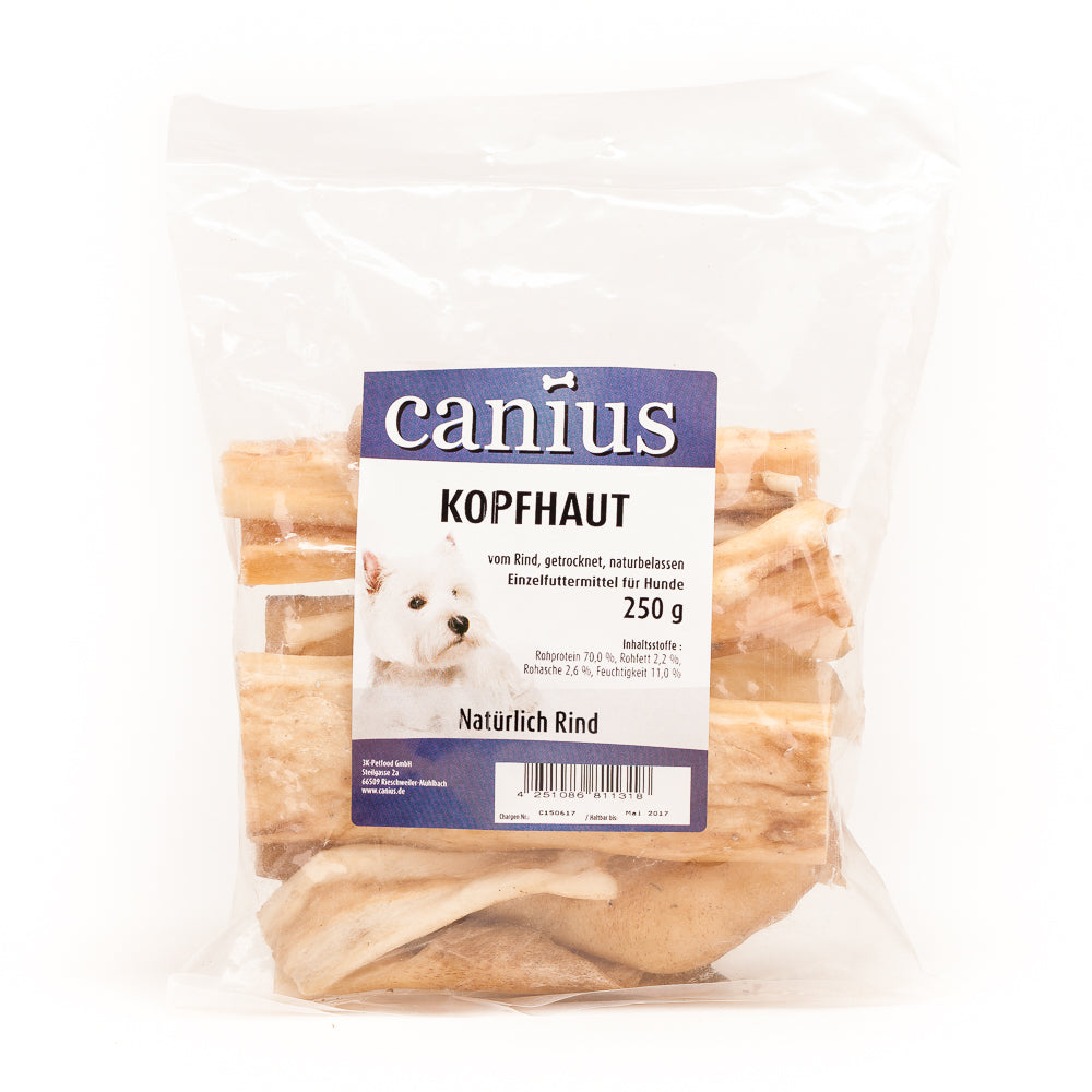 Produktbild für Canius Kopfhaut getrocknet 250g Beutel