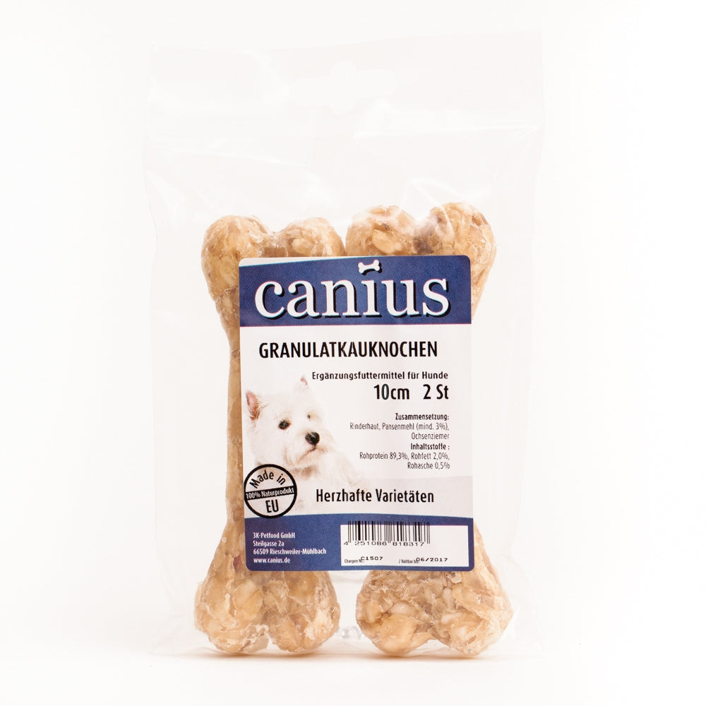 Produktbild für Canius EU Granulatkauknochen 10cm 2 Stück Beutel