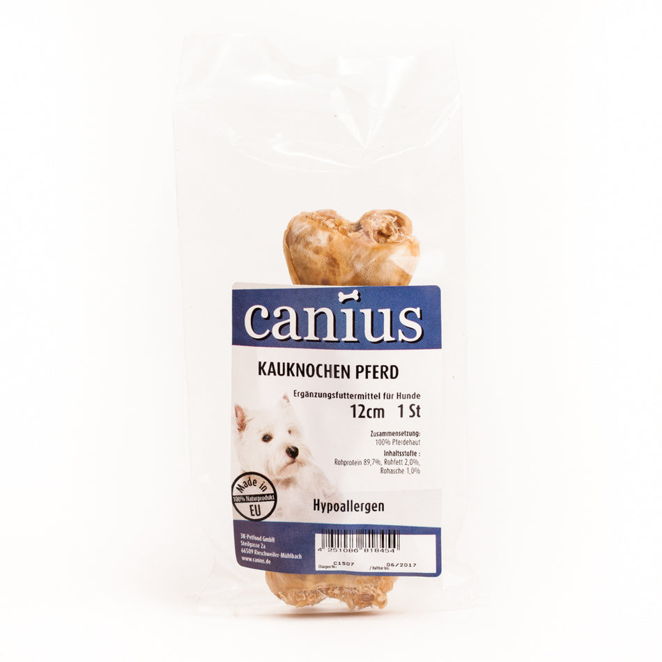 Produktbild für Canius EU Kauknochen Pferd 100% 12cm 1 Stück Beutel