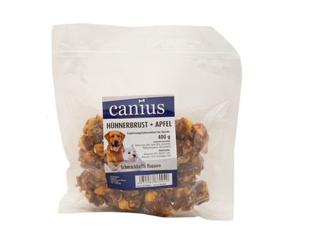 Produktbild für Canius Hühnerbrust & Apfel 400g Beutel