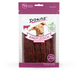 Produktbild für Dokas Dog Snack Rindfleisch getrocknet 70g 