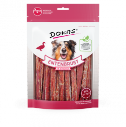 Produktbild für Dokas Dog Snack Entenbrust in Streifen 250g Beutel