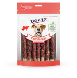 Produktbild für Dokas Dog Kaustange mit Entenbrust 200g Beutel