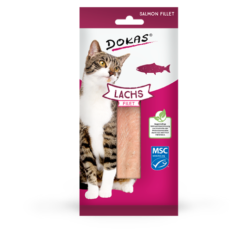 Produktbild für Dokas Cat Snack Filet Lachs 22g 