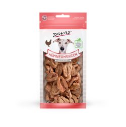 Produktbild für Dokas Dog Snack Hühnerherzen gefriergetr 22g 