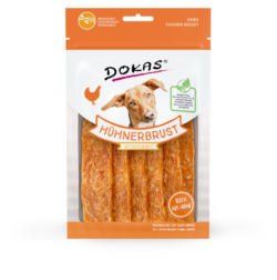 Produktbild für Dokas Dog Snack Hühnerbrust getrocknet 70g 