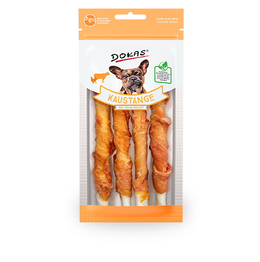 Produktbild für Dokas Dog Snack Kaustange mit Hühnerbrust 50g Beutel