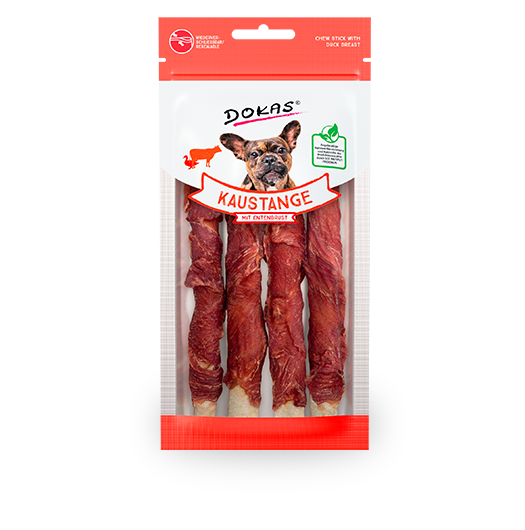 Produktbild für Dokas Dog Snack Kaustange mit Entenbrust 50g Beutel