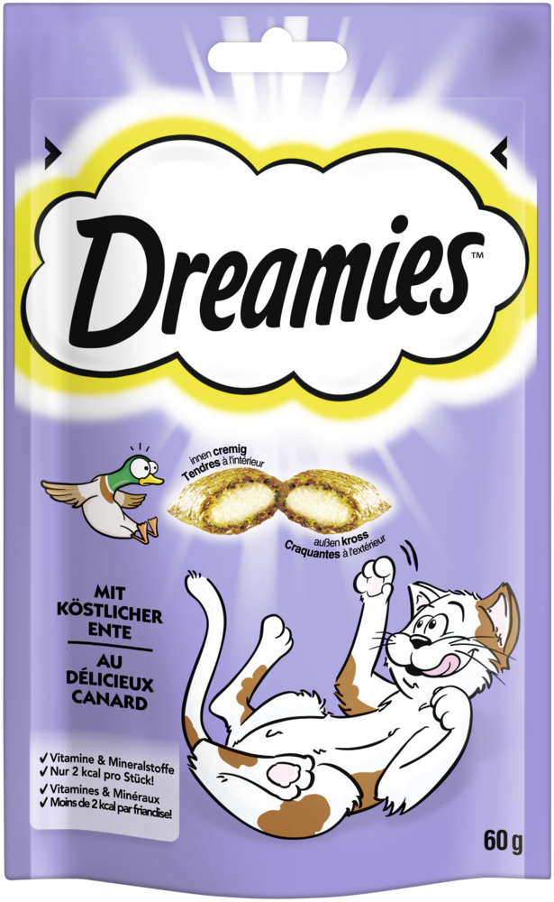 Produktbild für Dreamies Cat mit Ente 60g