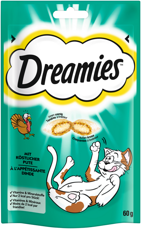 Produktbild für Dreamies Cat Snacks mit Pute 60g