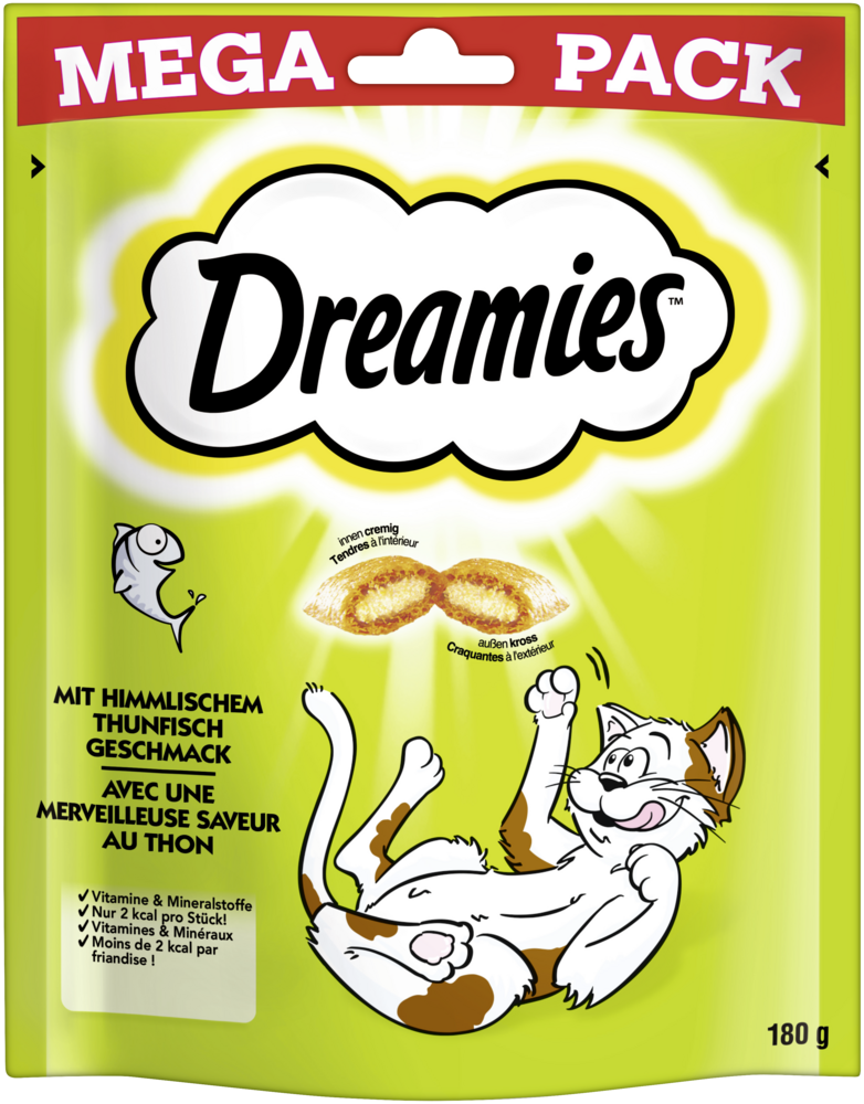 Produktbild für Dreamies Cat Snack mit Thunfisch 180g Mega Pack