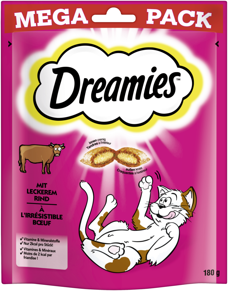 Produktbild für Dreamies Rind MegaPack 180g