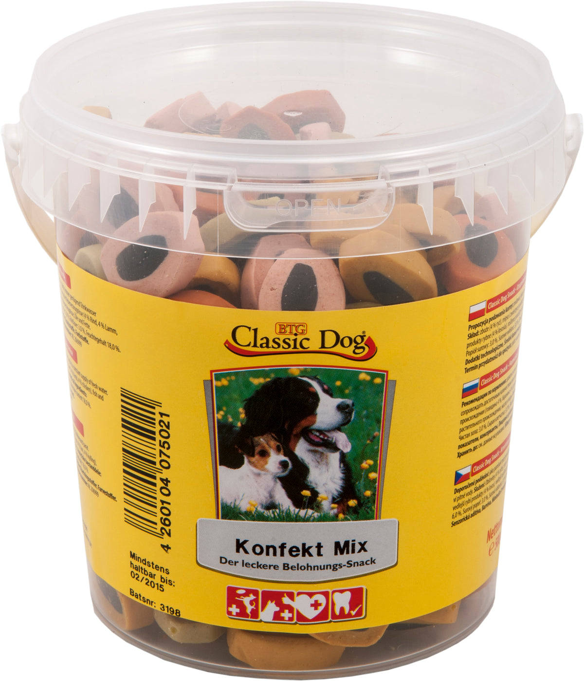 Produktbild für Classic Dog Snack Konfekt Mix Eimer 500g Eimer