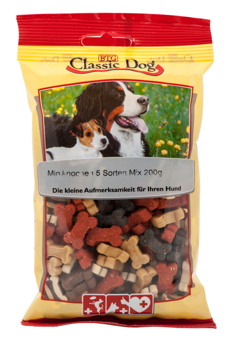 Produktbild für Classic Dog Snack Miniknochen 5 Sorten Mix 200g Beutel