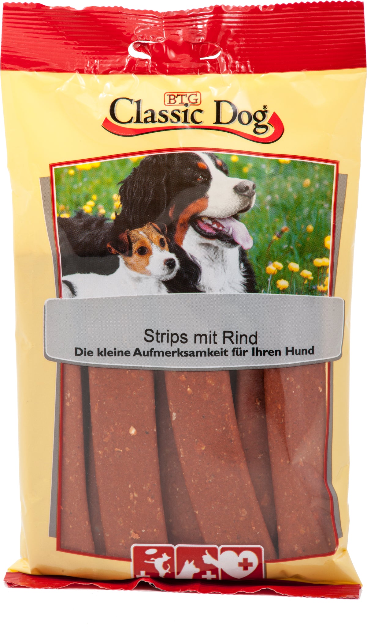 Produktbild für Classic Dog Snack Strips mit Rind 20er Beutel