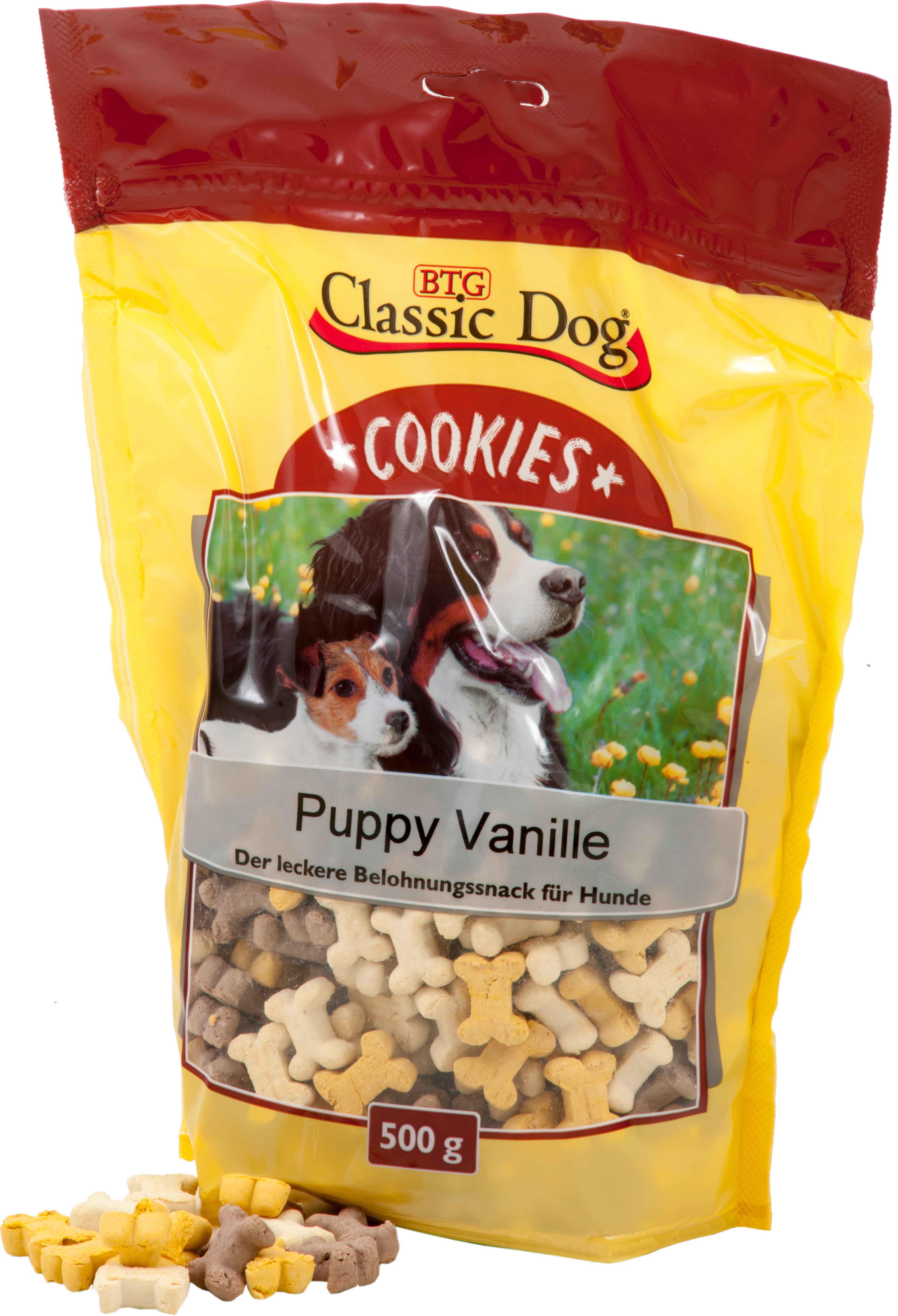 Produktbild für Classic Dog Snack Cookies Puppy Vanille 500g Karton