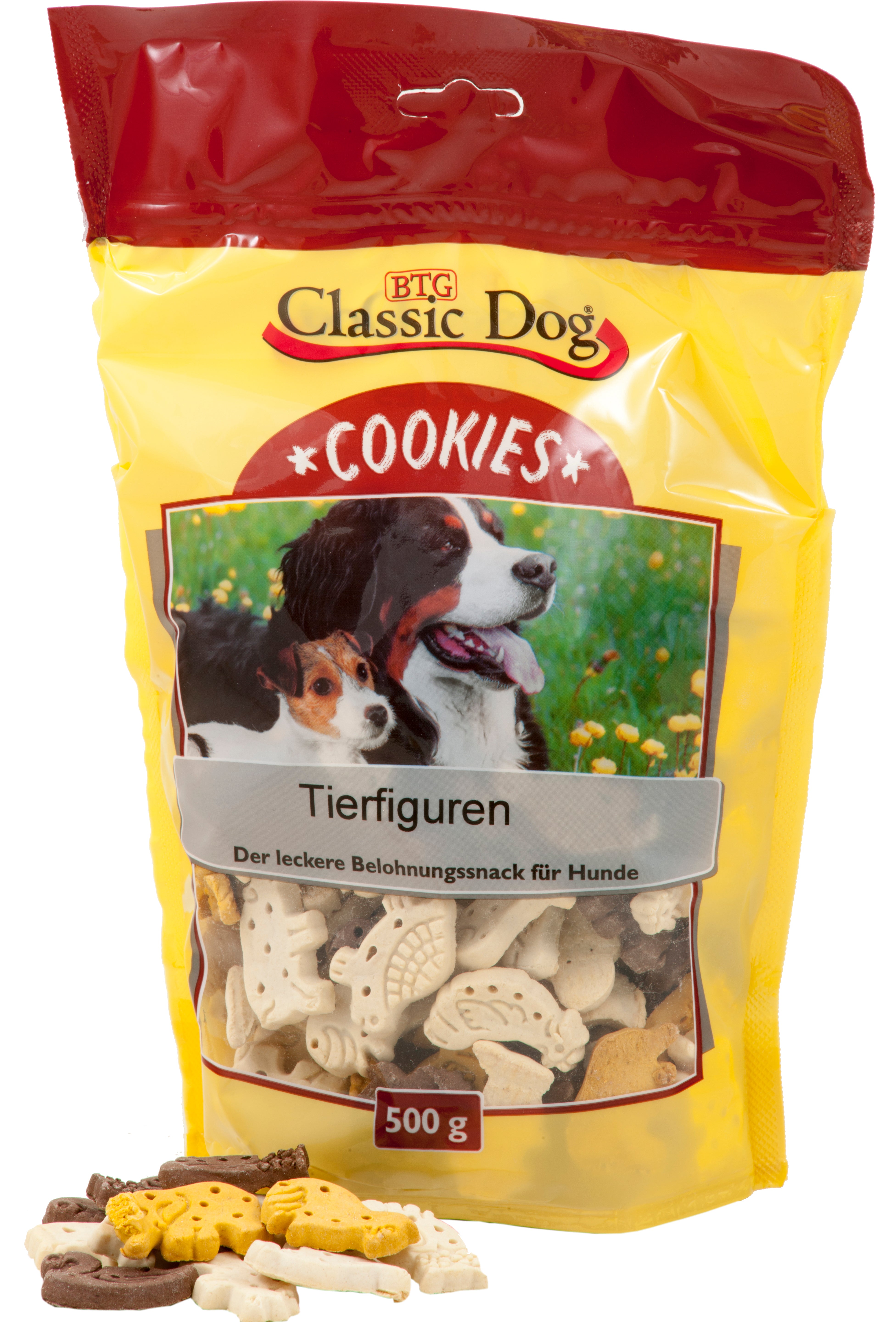 Produktbild für Classic Dog Snack Cookies Tierfiguren 500g Beutel